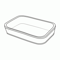ظرف مستطیل ۲۵۰۰ سی سی کد ۳۴۲